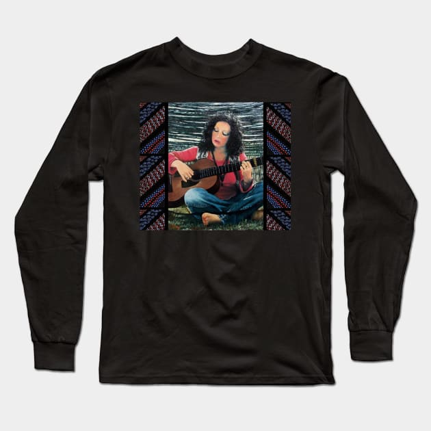 LOVING GUITAR Long Sleeve T-Shirt by BulganLumini